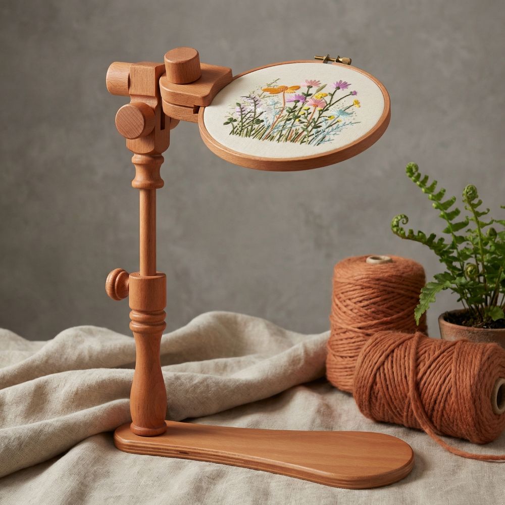 Embroidery Hoop Stand - Profesyonel Taşınabilir Nakış Kasnakları Standı Sabit