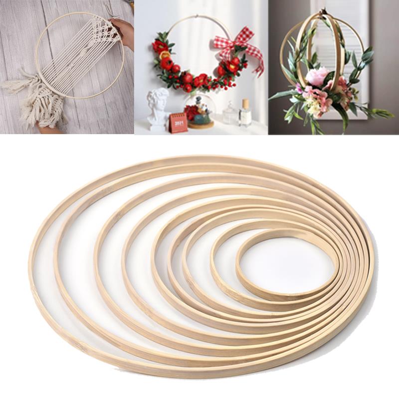 Embroidery Hoop Stand - 1/5 adet 8-33cm ahşap DIY el