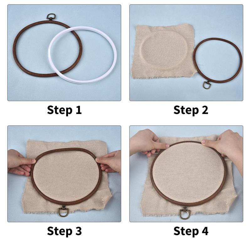 Yuvarlak Oval ahşap renk gerge - Embroidery Hoop Stand incelemesi ve fiyatı