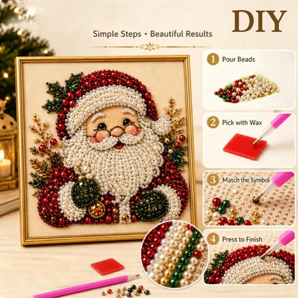 Noel Baba İnci Sanatı DIY Kiti - Embroidery Wall Art incelemesi ve fiyatı