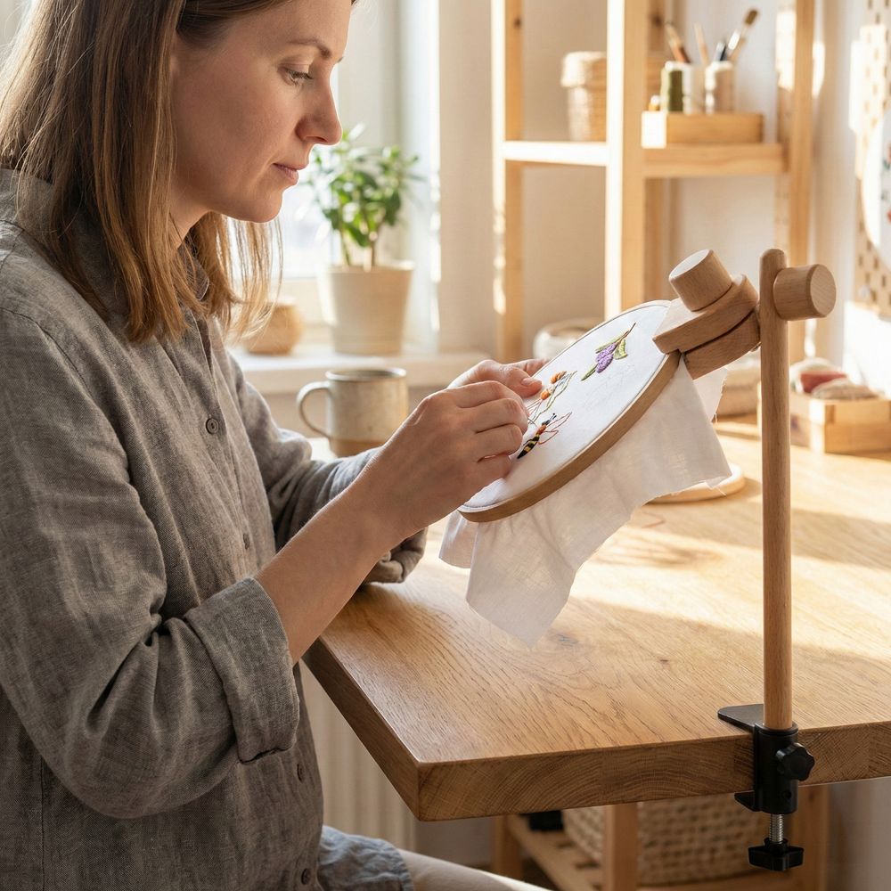 Kayın Ağacı Nakış Çerçevesi Dö - Embroidery Hoop Stand incelemesi ve fiyatı