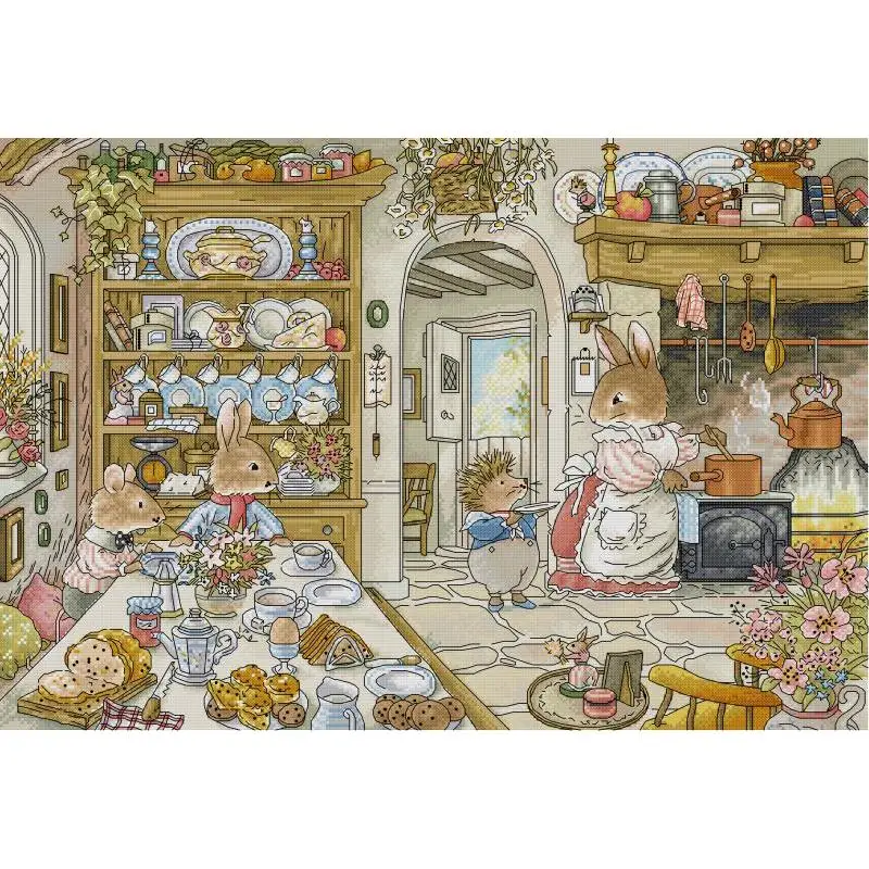 Tavşanın mutfak karikatür hayv - Embroidery Kurta Men incelemesi ve fiyatı