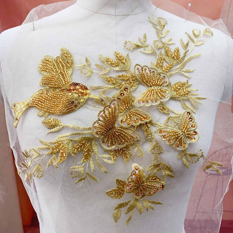 Zarif Altın Pembe Metal Mavi B - Embroidery Gold incelemesi ve fiyatı