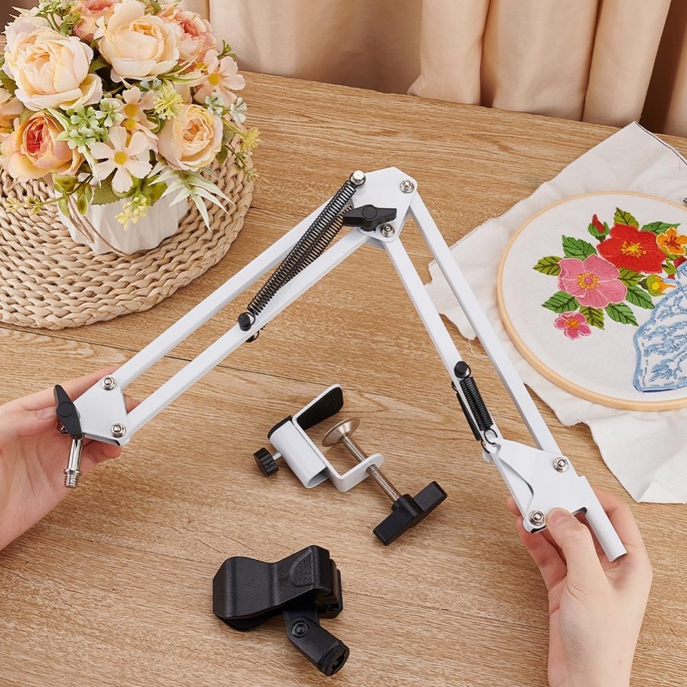 Beyaz Nakış Masa Standı Kiti 8 - Embroidery Hoop Stand incelemesi ve fiyatı