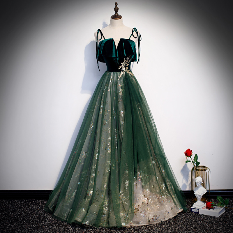 Zümrüt Yeşili Kadife Üst Tül E - Embroidery Gold incelemesi ve fiyatı