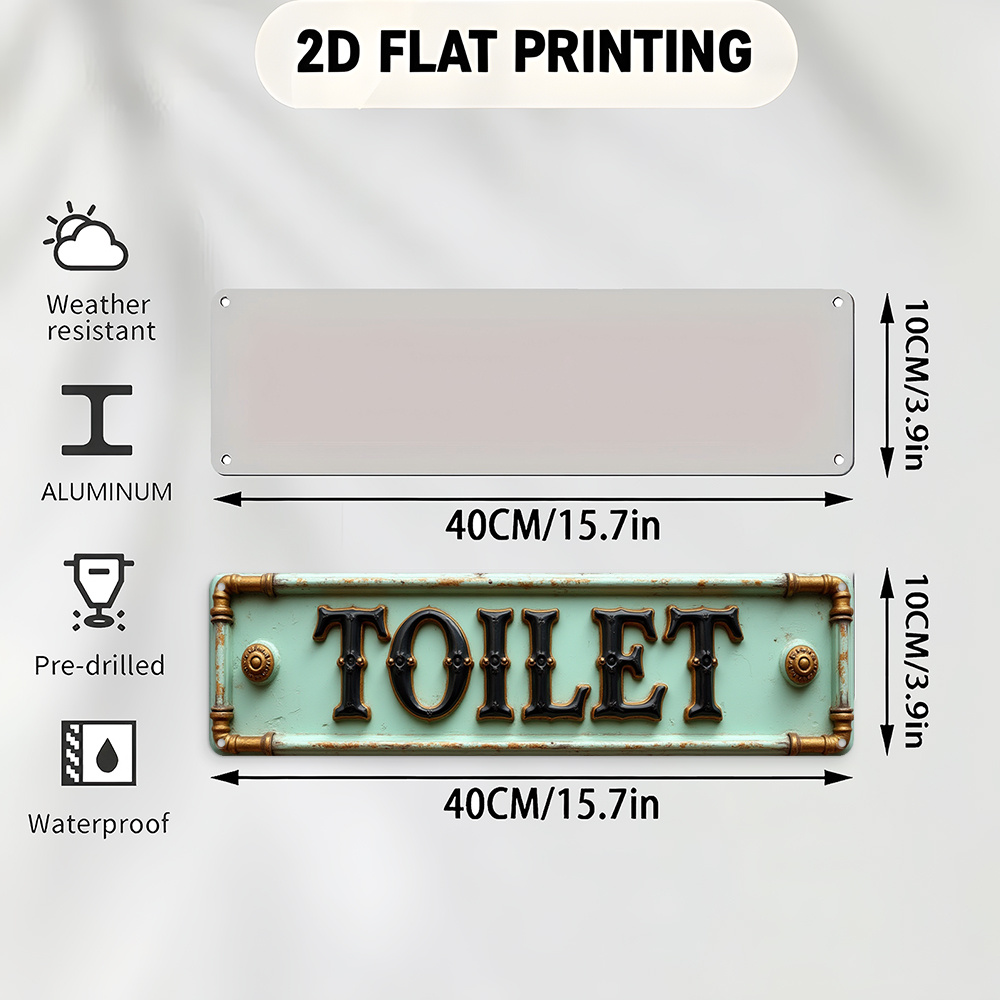 2D Düz, Vintage Tuvalet Tabela - Embroidery Wall Art incelemesi ve fiyatı