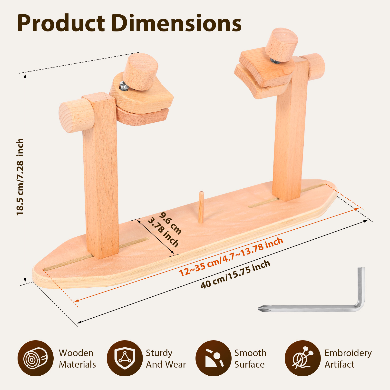 Ahşap Nakış Kasnağı Standı Aya - Embroidery Hoop Stand incelemesi ve fiyatı